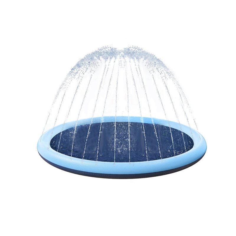 100/170 CM Children Pet Water Mat Summer Beach Inflatable Water Spray Pad Lawn Swimming Pool Mat Pet Sprinkler Outdoor Game Toy Doba China 100cm Blue